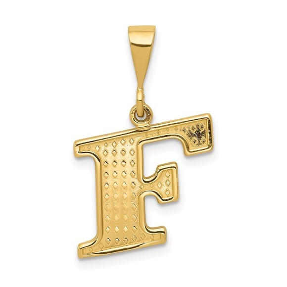 10KY Initial F Pendant,All Products : American Fashion Style Bags On Sale
